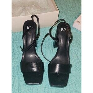 BP Nordstrom Noella Women's Size 11 Black Slingback Sandle‎ Shoe